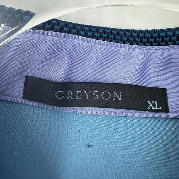 Greyson Shirt Mens XL Blue Purple Polo Performance Stretch Abstract Golf  Golfer - Picture 13 of 16